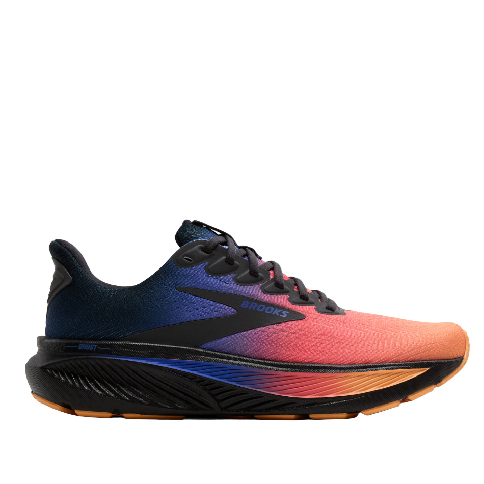 Brooks Men's Ghost 17 Running Shoes in Night/Blue/Papaya SS26 – Up