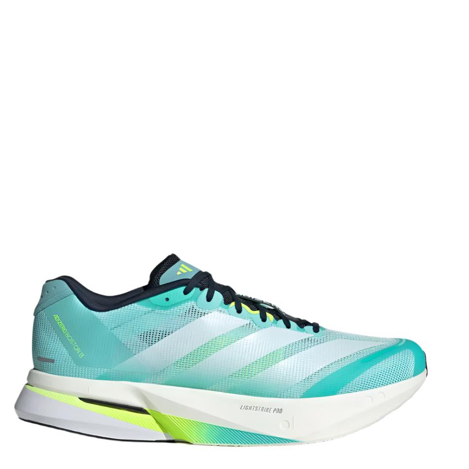 Adidas Men's Boston 13 Running Shoes in Flash Aqua/Cloud White