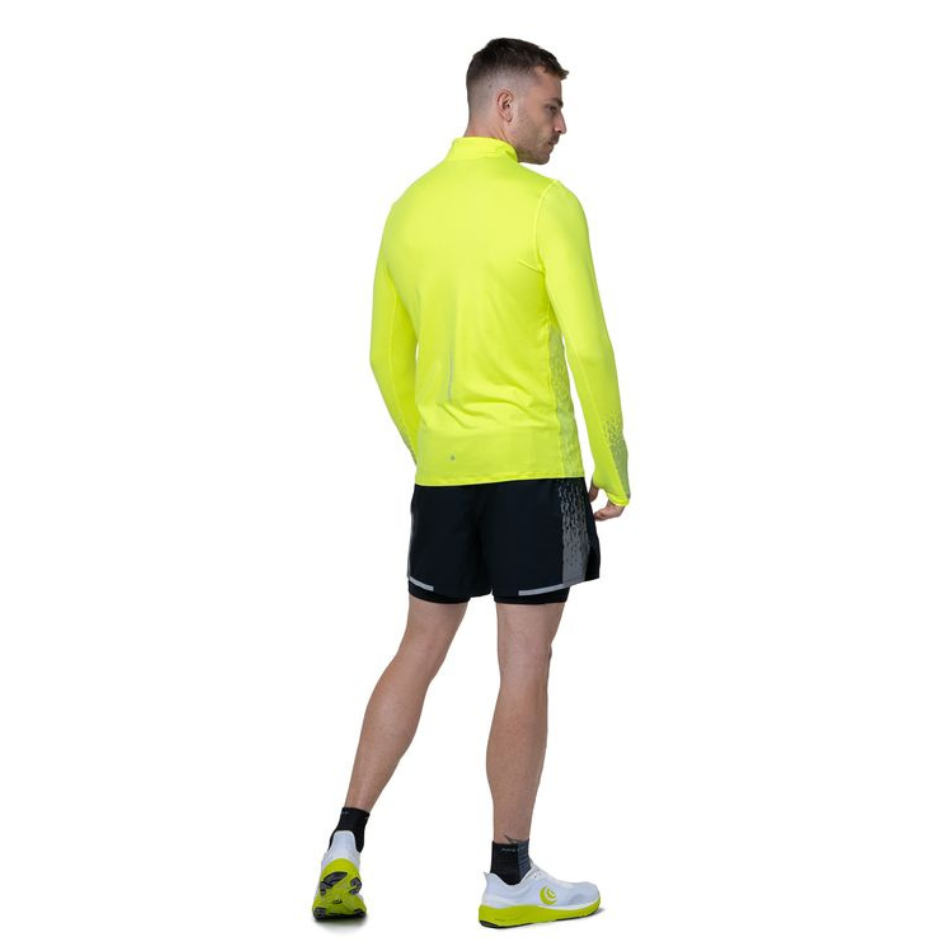 Ronhill Men's Tech Reflect 1/2 Zip in Fluo Yellow/Reflect AW25