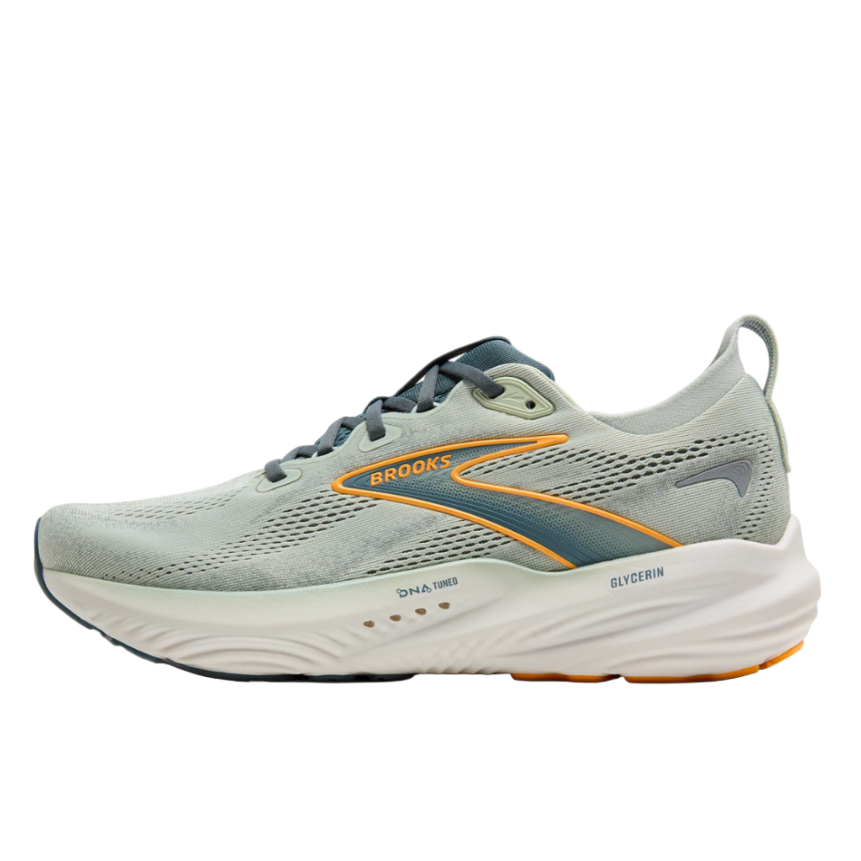 Brooks Men's Glycerin 22 Running Shoes in Smoke/Stormy/Orange AW25