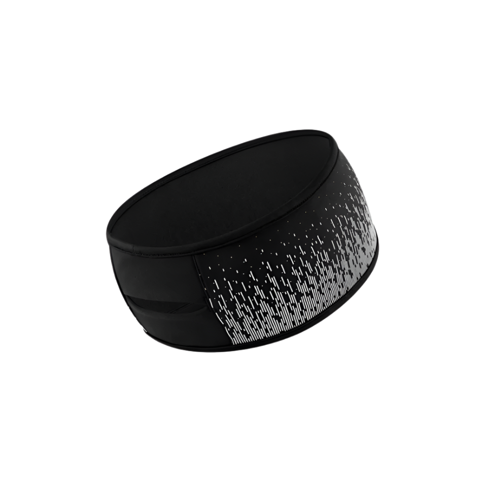 Ronhill Unisex Reflect Headband in Black/Reflect AW25