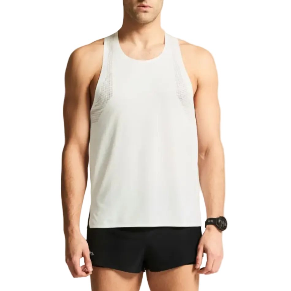Craft Men's Race Day Singlet 2 in White SS26