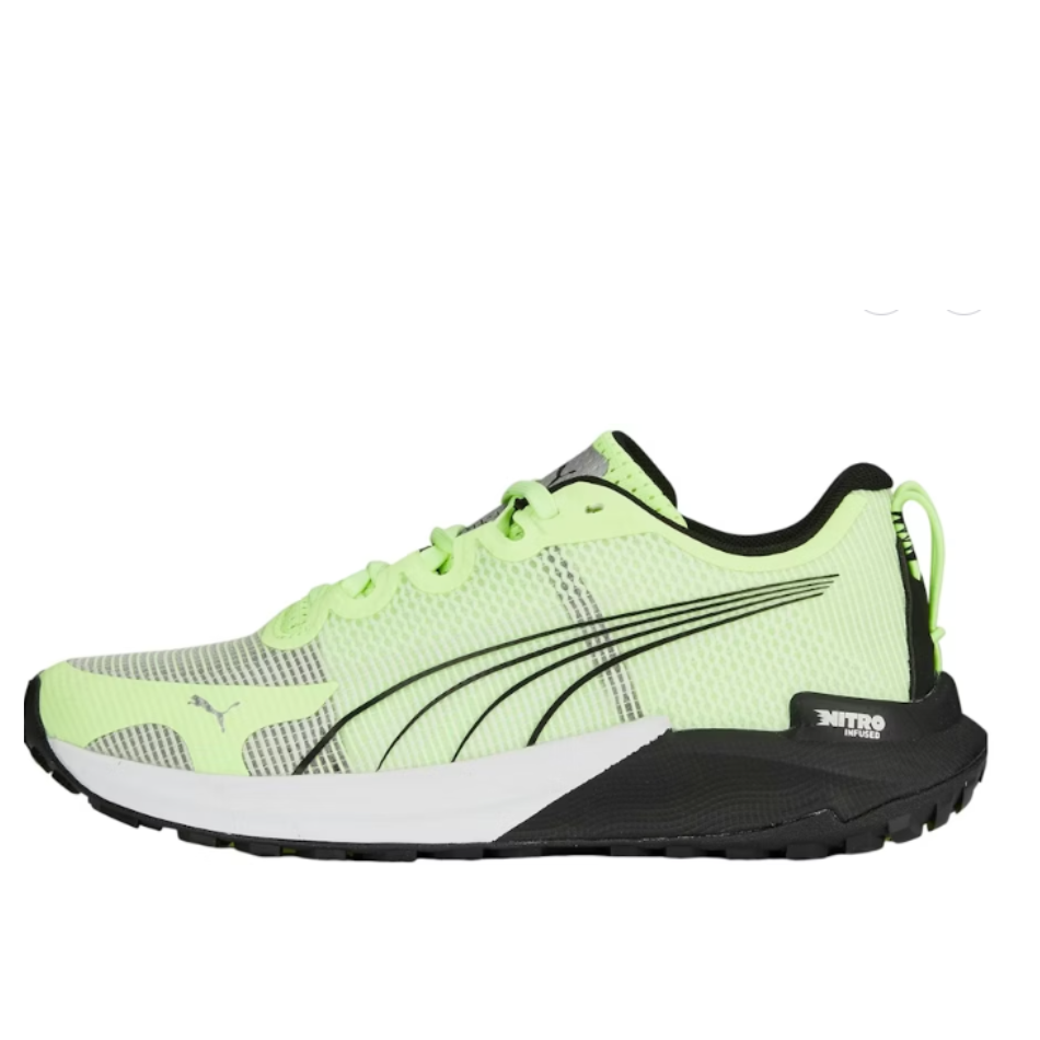 Puma Women's Fast-Trac NITRO Running Shoes in Black/Yellow SS24
