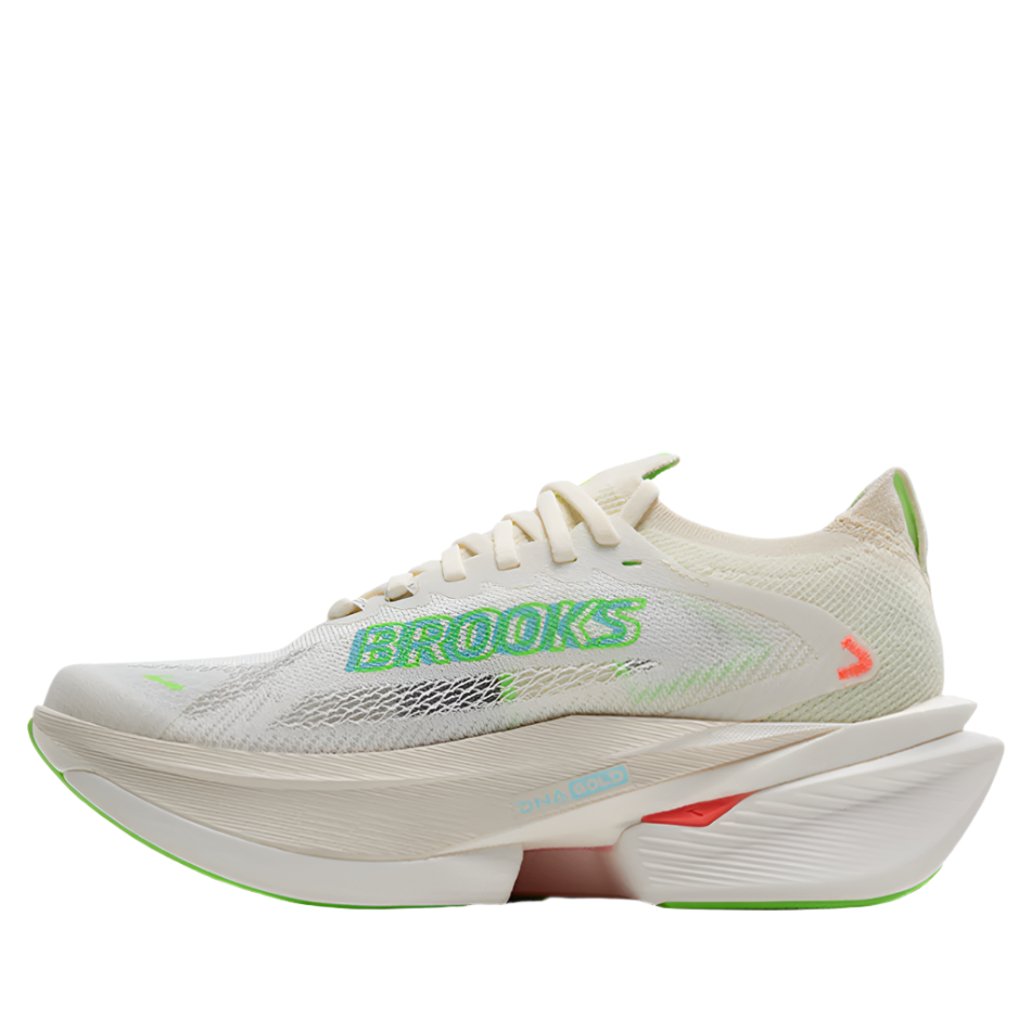 Brooks Women's Hyperion Max 3 Running Shoes in Coconut/Green Gecko/Pink Clay AW25