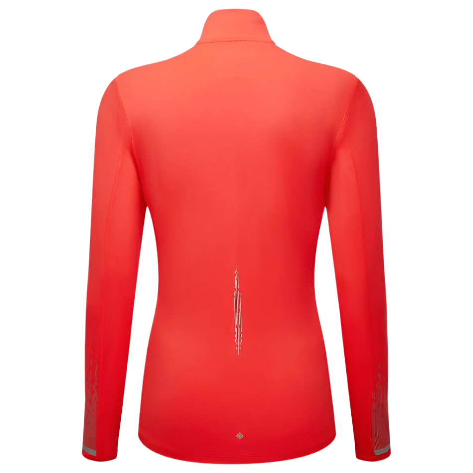 Ronhill Women's Tech Reflect 1/2 Zip in Hot Coral/Reflect AW25