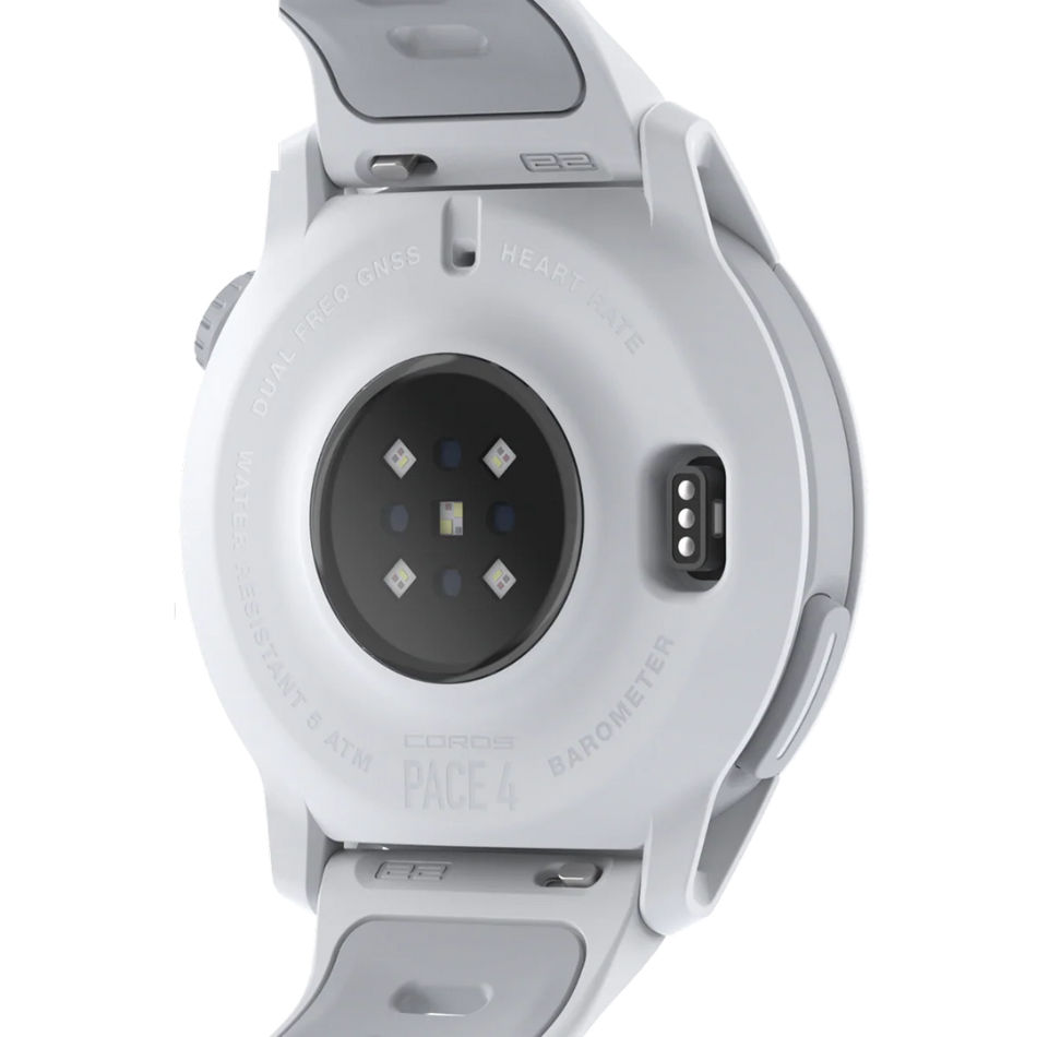 Coros Pace 4 GPS Sport Watch in White/Silicone SS26