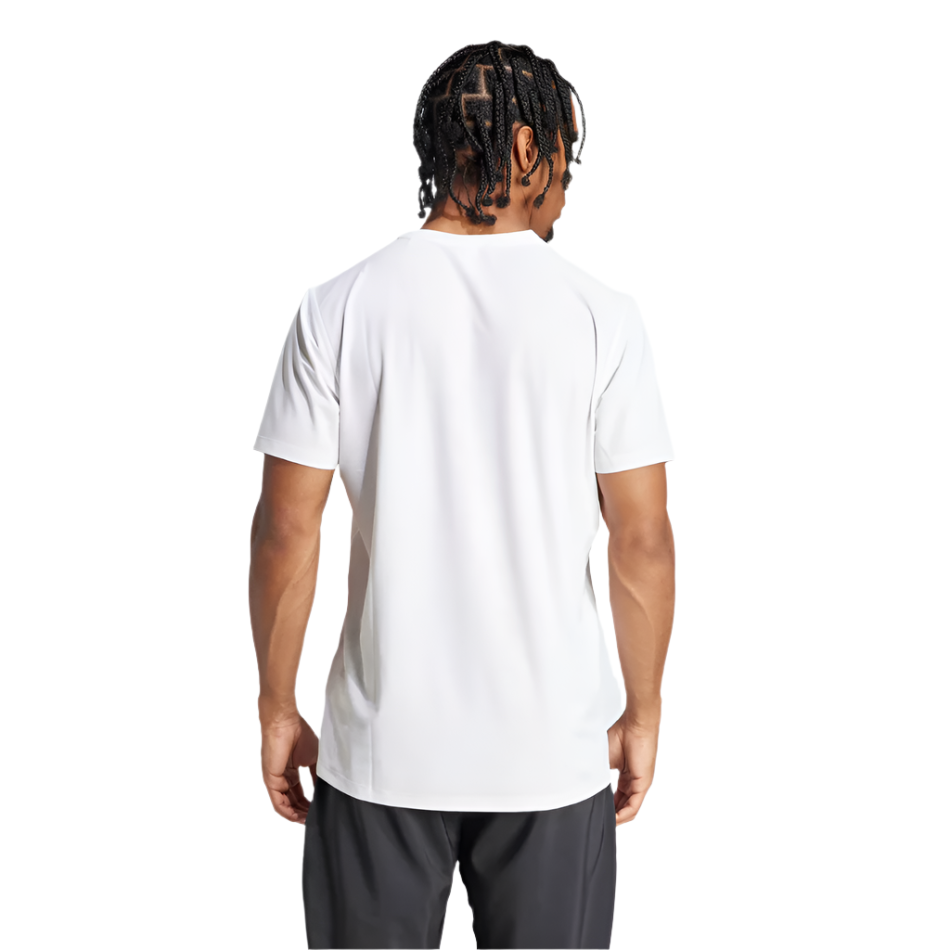 Adidas Men's Own The Run T-Shirt in White AW25
