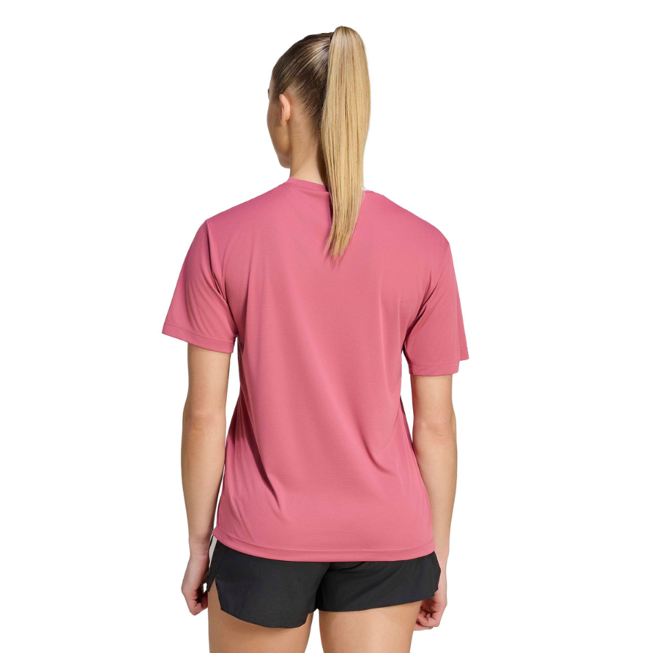 adidas Women's Run Essentials Tee in Dual Magenta AW26