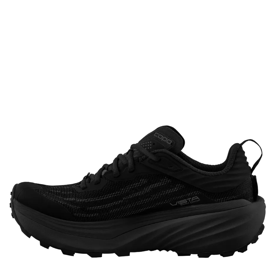 Topo Men's Vista Running Shoes in Black/Black SS26