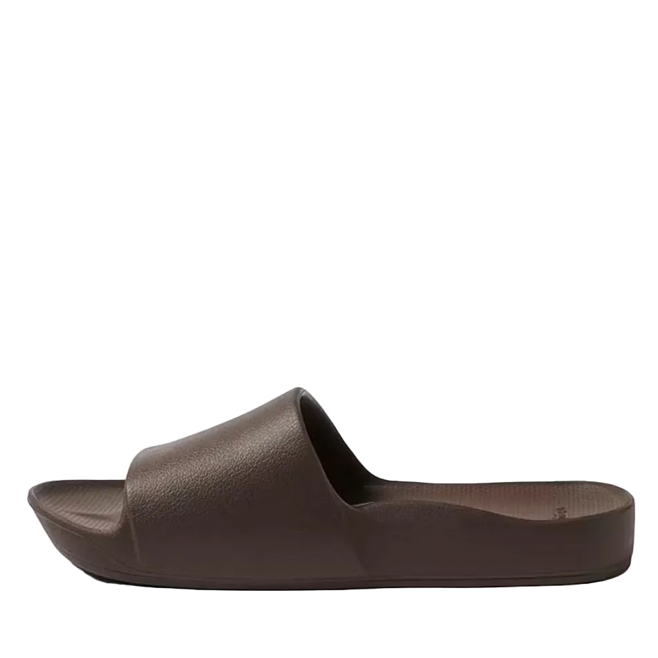 Archies Arch Support Slides in Dark Brown
