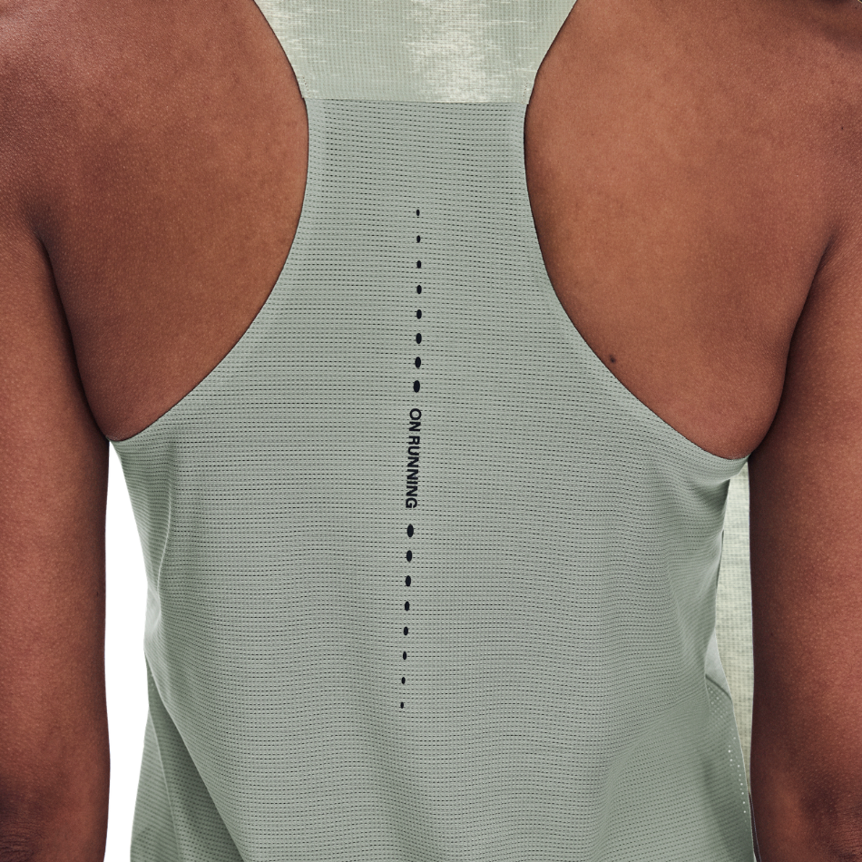 On Women's Performance Tank Terra in Seedling/Tin SS26