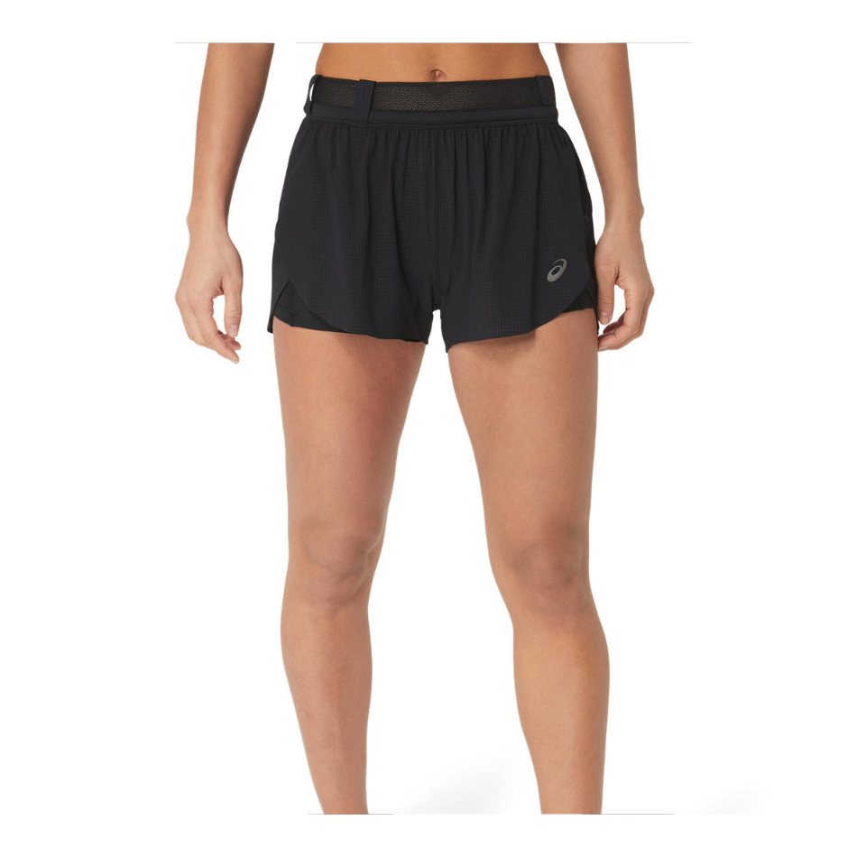 ASICS Women's Metarun Split Short in Black AW25 – Up Running
