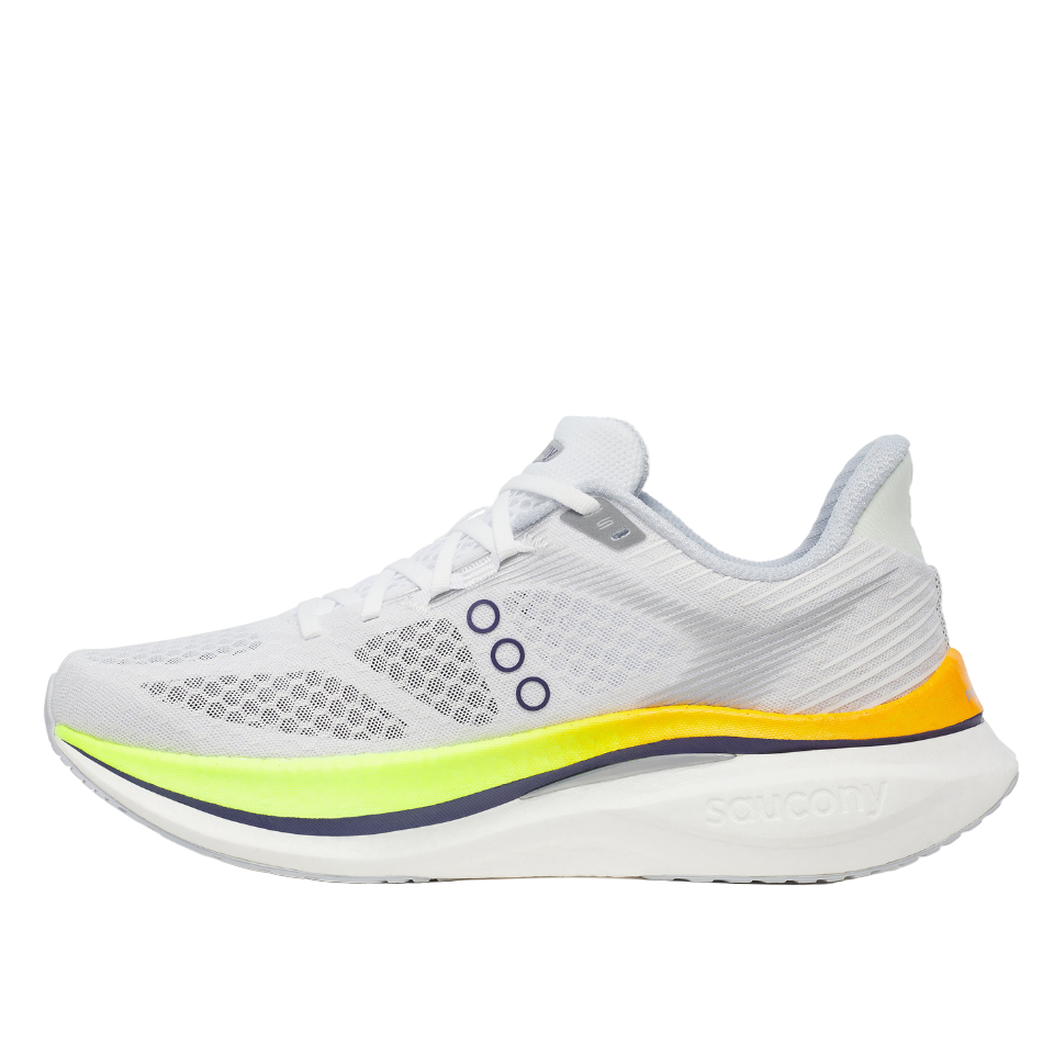 Saucony Men's Endorphin Speed 5 Running Shoes in White/Citron - Online Exclusive