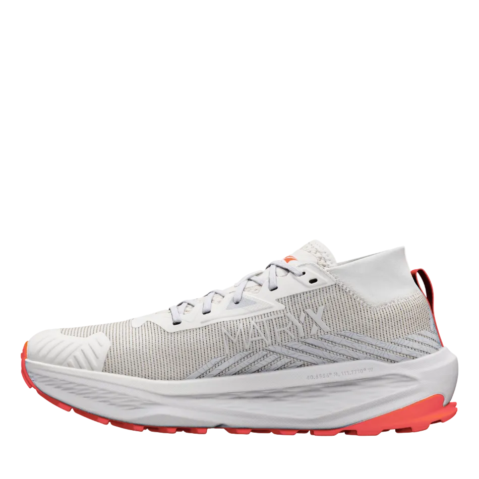 Altra Women's Olympus 275 HILO Trail Running Shoes in Vaporous Gray/Fiery Coral AW26