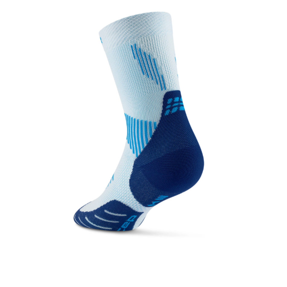 CEP Men's Core Run 5.0 Mid Cut Sock in Ice Blue