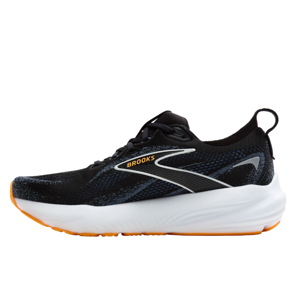 Brooks Men's Glycerin 22 Running Shoes in Black/Country Blue/Orange Pop AW25