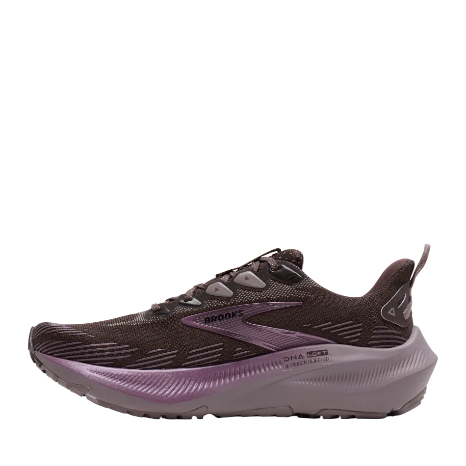 Brooks Women's Ghost Trail Running Shoes in Raisin/Purple/Metallic AW26