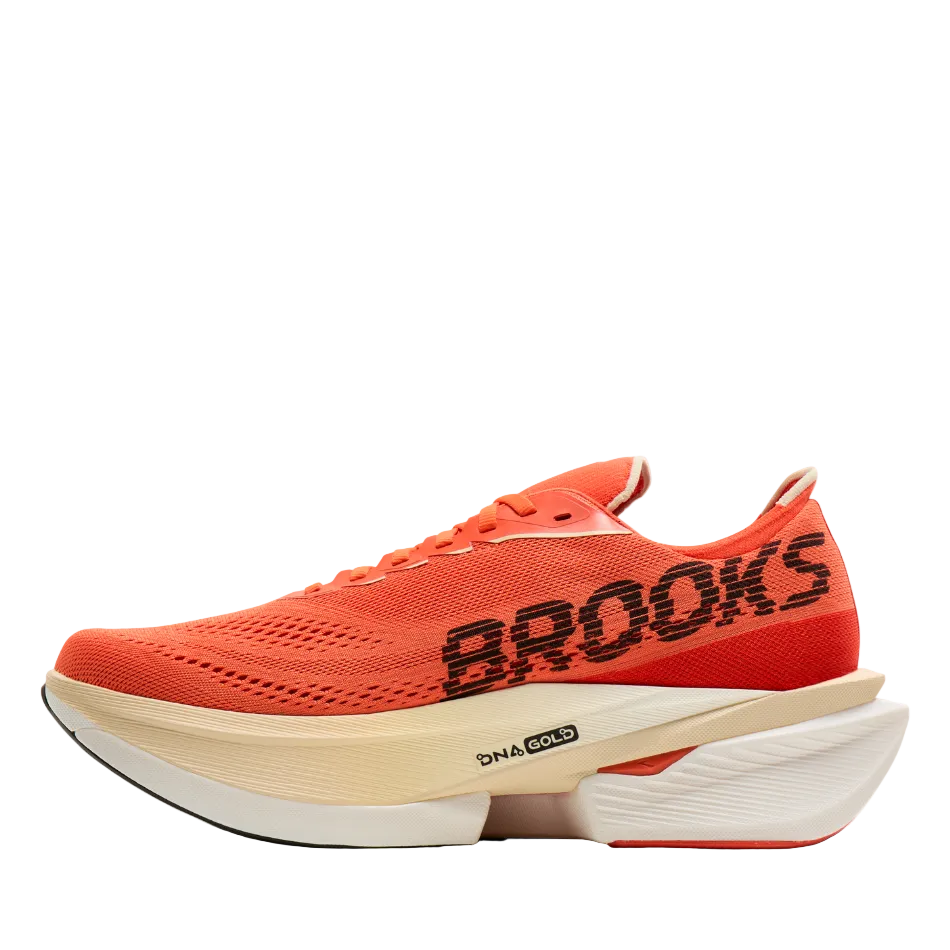 Brooks Men's Hyperion Max 4 Running Shoes in Tigerlily/Wood Ash/Black AW26