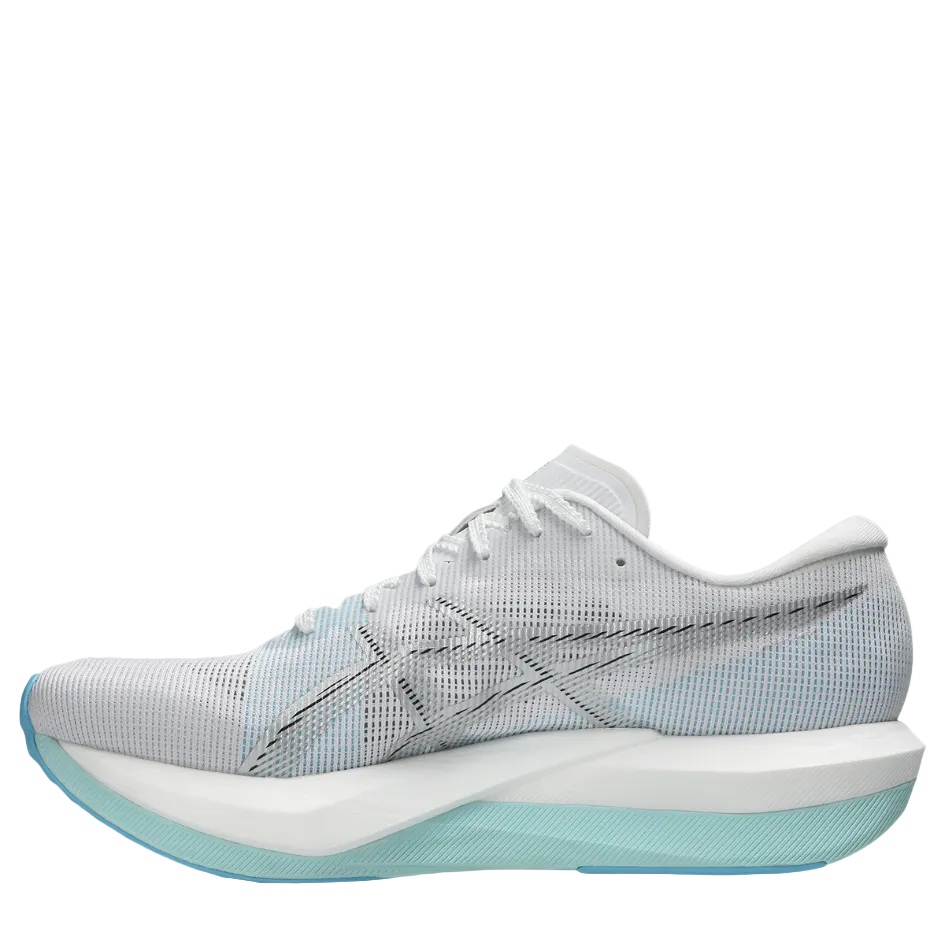 ASICS Unisex Magic Speed 5 Running Shoes in White/Pure Silver AW26