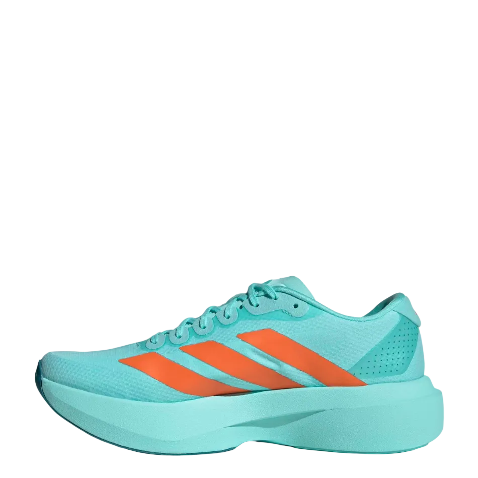 adidas Men's adizero Evo SL Woven Running Shoes in Flash Aqua/Impact Orange/Arctic Fusion AW26