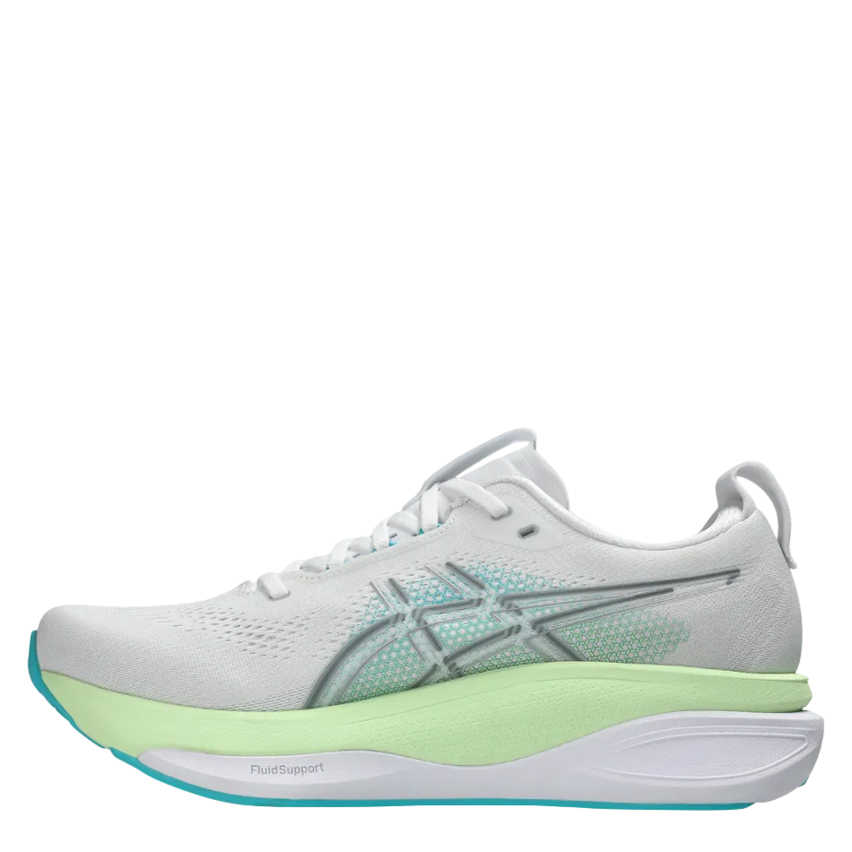 ASICS Men's GEL-KAYANO 33 Running Shoes in White/Energy Aqua AW26