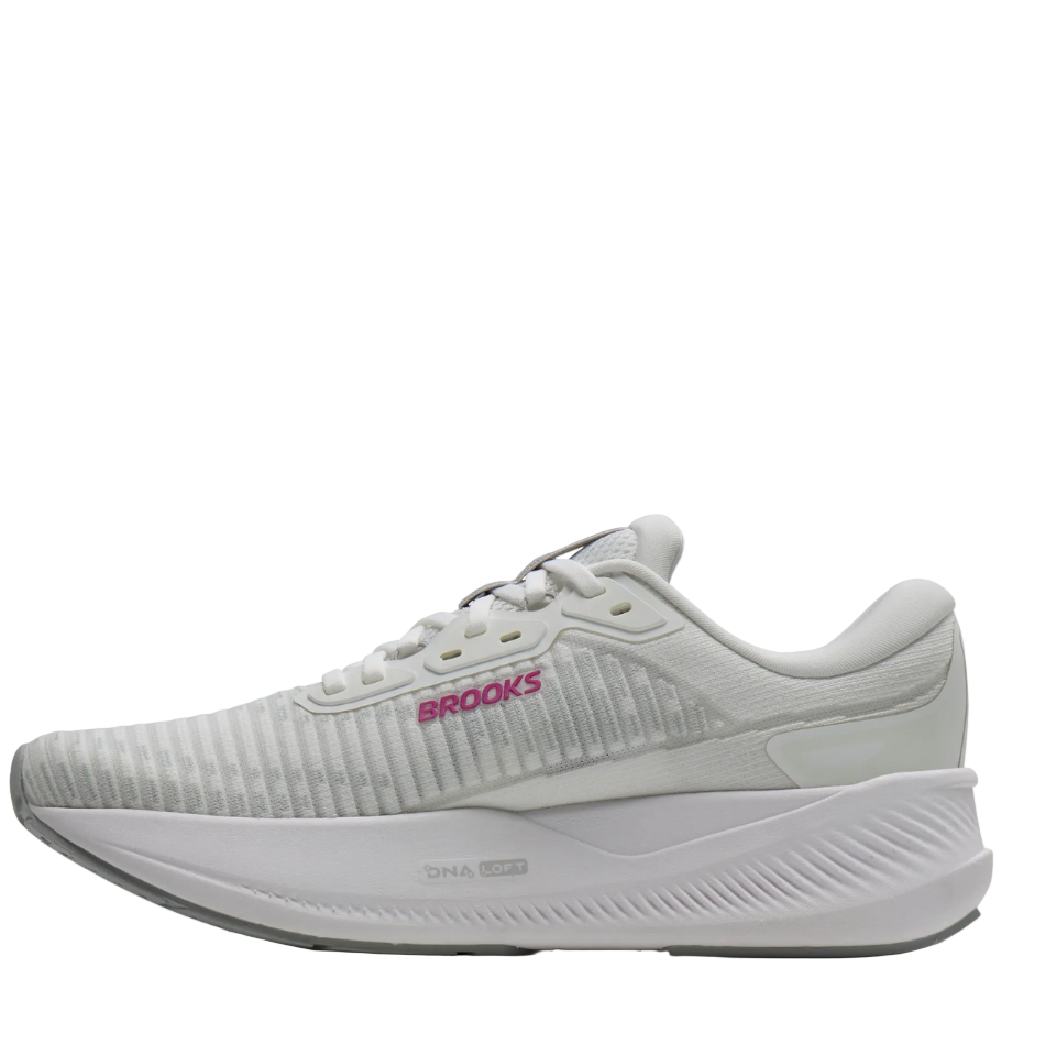 Brooks Women's Revel Max Running Shoes in White/Harbor Mist/Metallic SS26