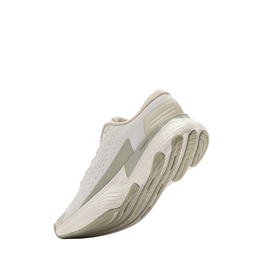 Hylo Unisex Axis Running Shoes in Stone, rear view
