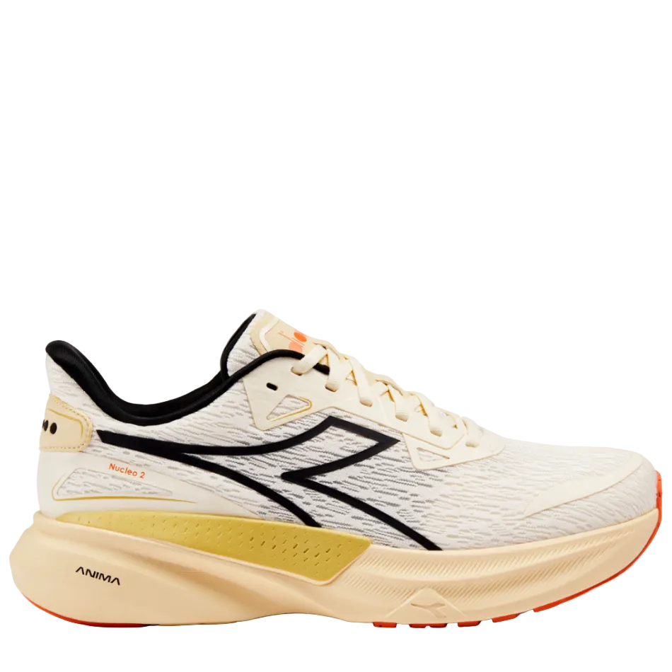 Diadora Men's Nucleo 2 Running Shoes in Buttercream/Autumn Blonde SS26