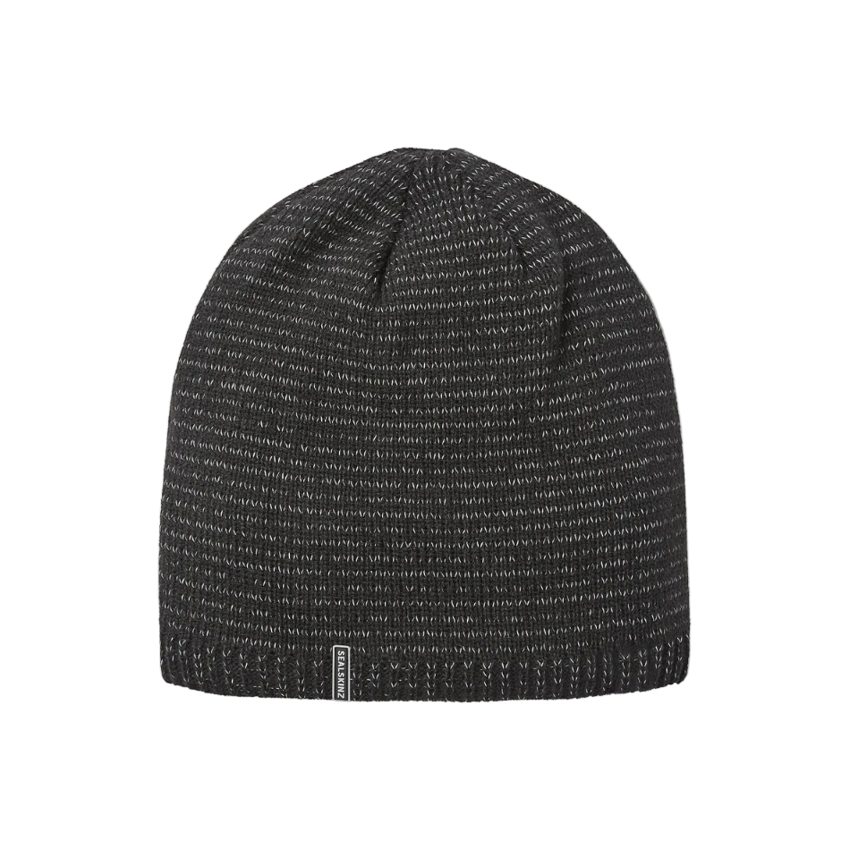 Sealskinz Unisex Loddon Waterproof Cold Weather Reflective Beanie in Black AW25