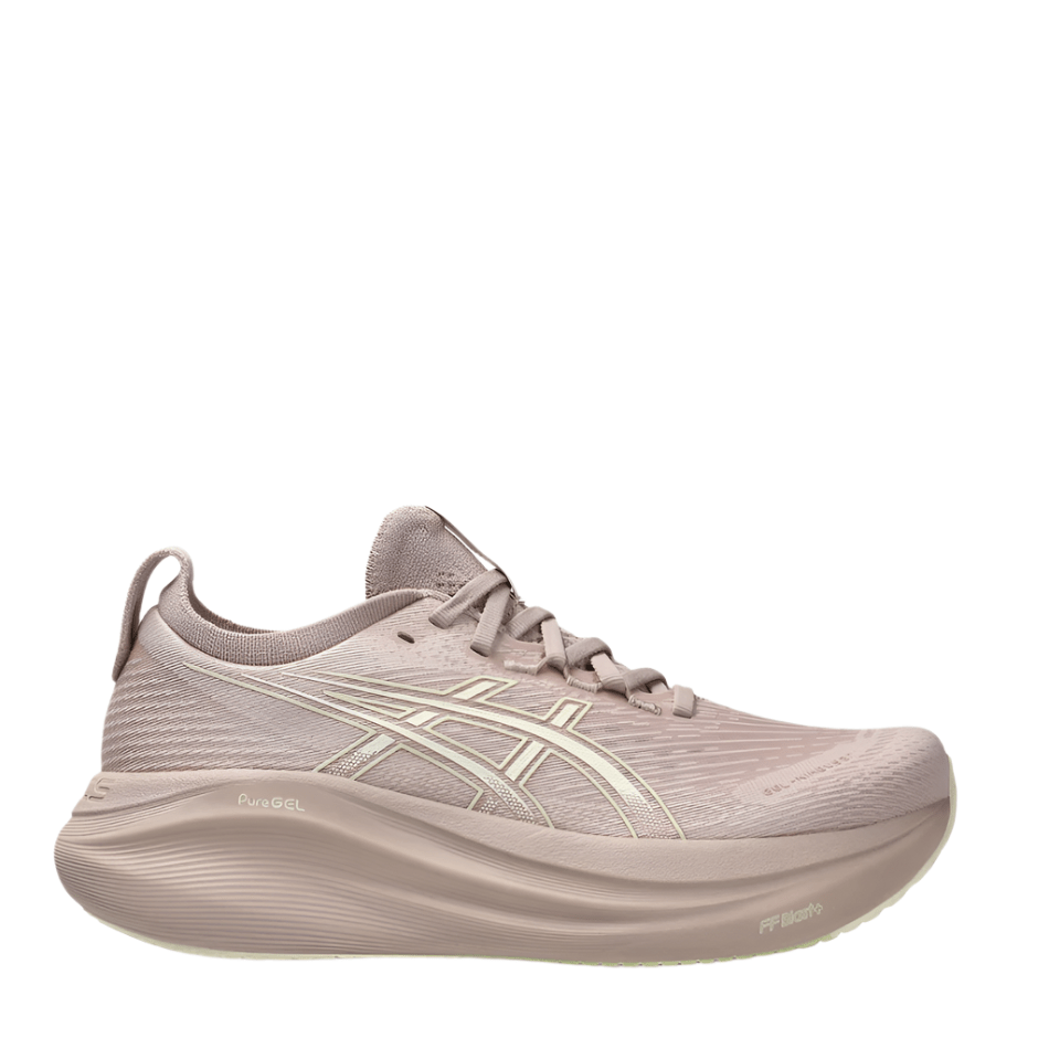 ASICS Women's GEL-NIMBUS 27 Running Shoes in Fawn/Birch AW25 – Up
