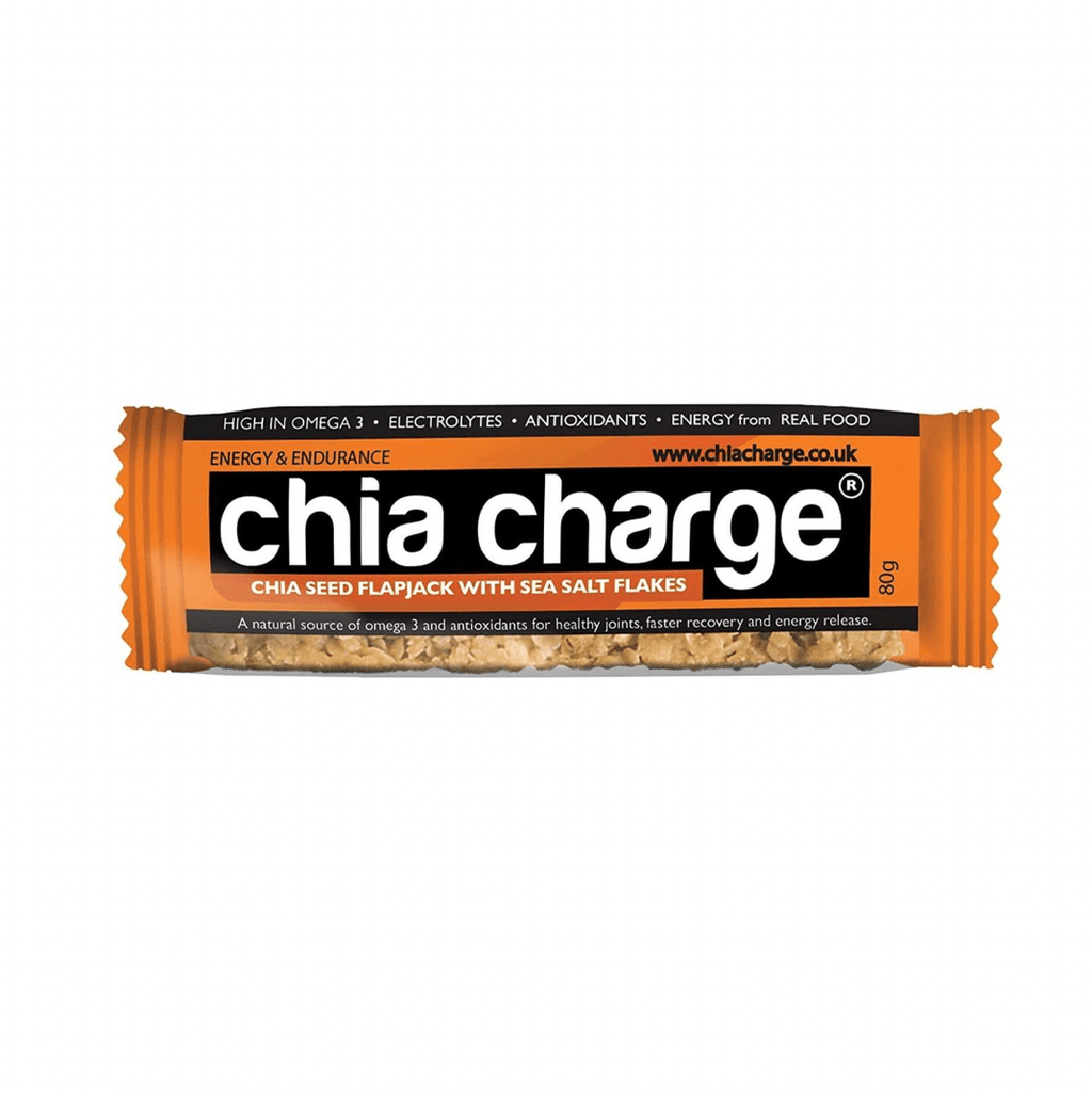 Up & Running Nutrition Chia Charge Bar - Sea Salt Flakes Chia Seed Flapjack - Up and Running