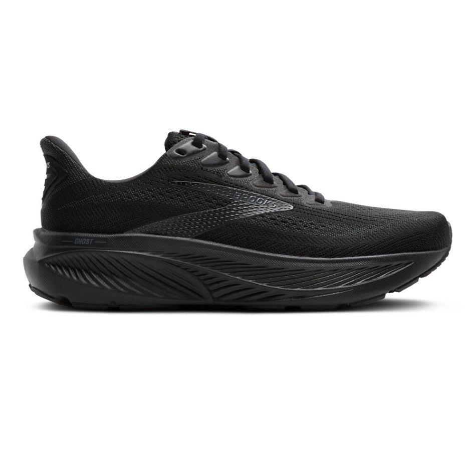 Brooks Men's Ghost 17 Running Shoes in black Extra Wide (4E Width)