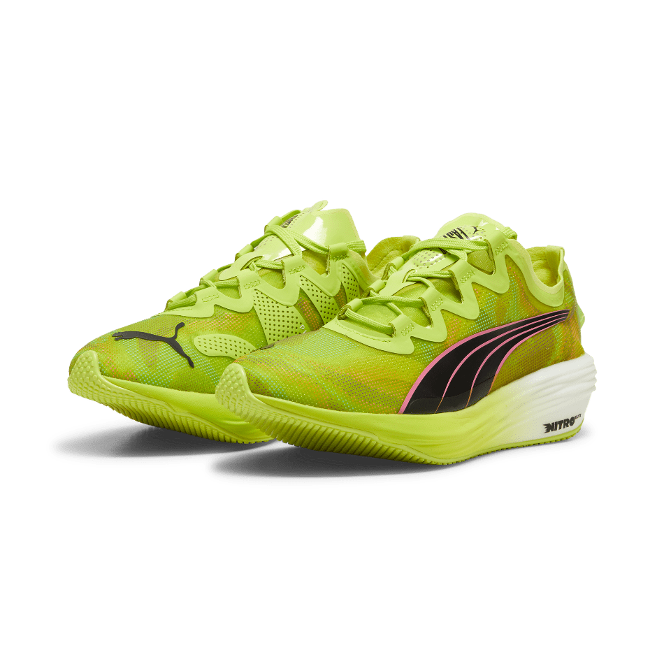 Puma Footwear Puma Fast-FW D Nitro Elite Psychedelic Rush Women's Running Shoes SS24 Lime Pow-Puma Black-Poison Pink - Up and Running