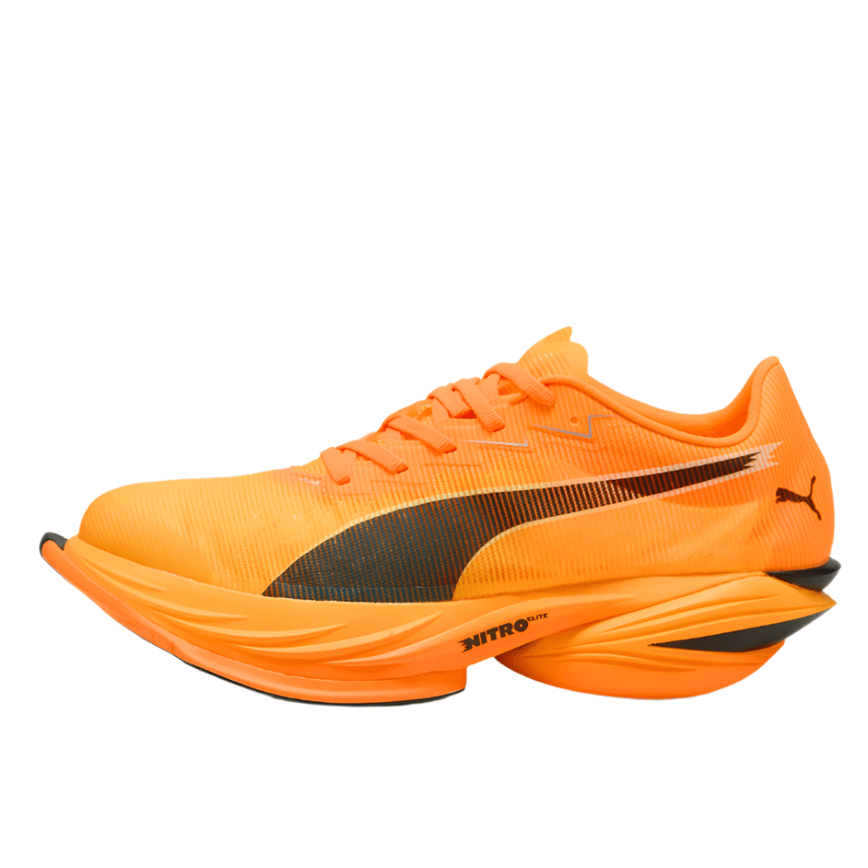PUMA Shoes Puma Men's Fast-R Nitro Elite 3 Running Shoes in Heat Fire/Sun Stream AW25 - Up and Running
