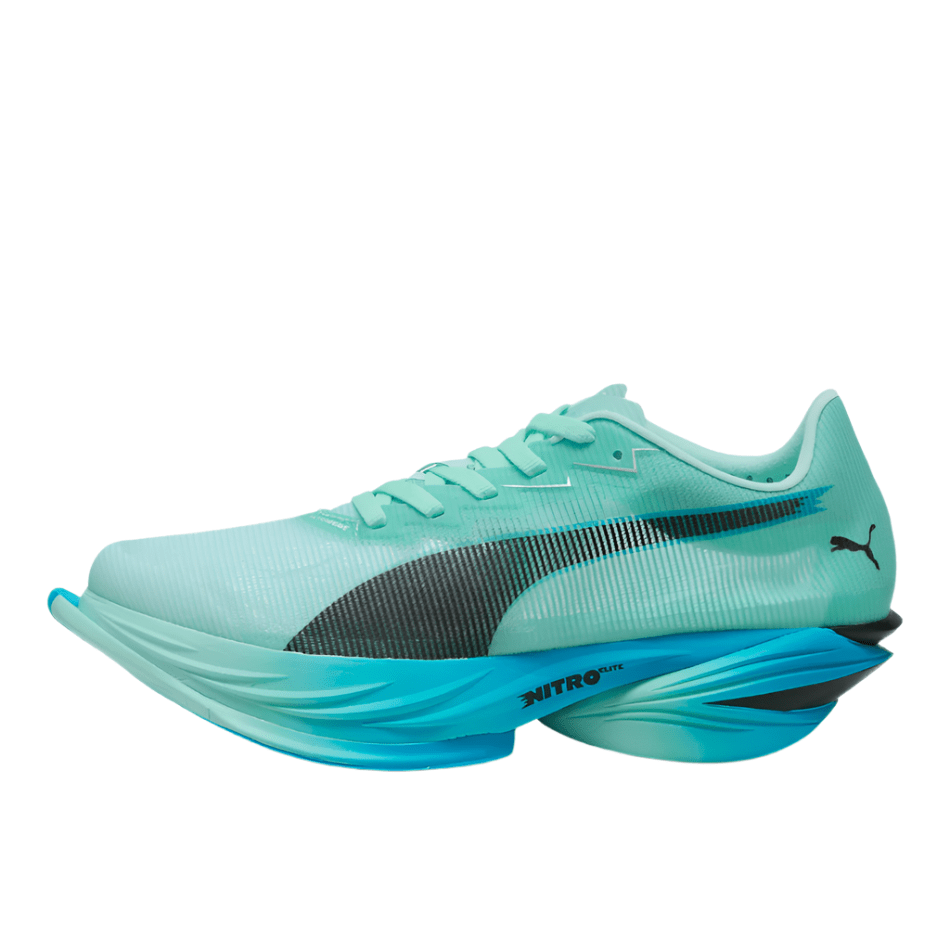 PUMA Shoes Puma Men's Fast-R Nitro Elite 3 Running Shoes in Mint Melt/Speed Blue AW25 - Up and Running