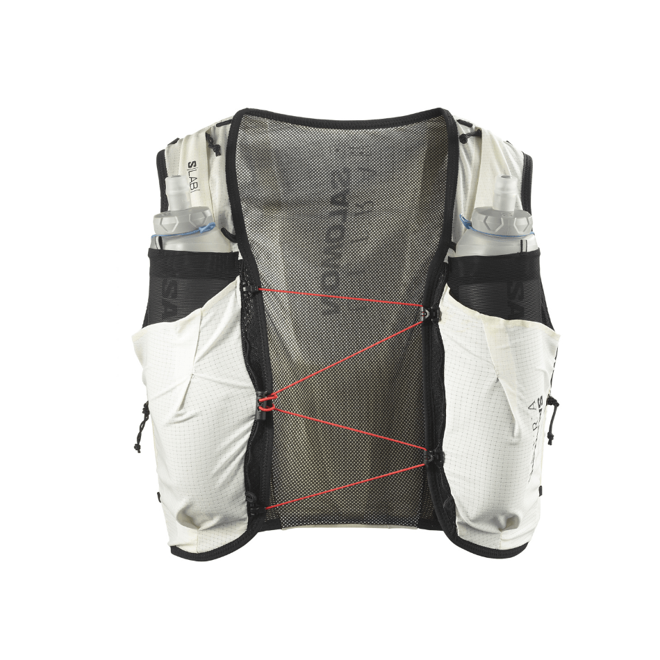Salomon Unisex S/LAB Ultra 10 Running Vest in Vanilla Ice/Black