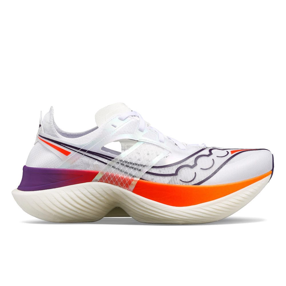 Saucony Shoes Saucony Endorphin Elite Men's Running Shoes White/Vizired - Up and Running