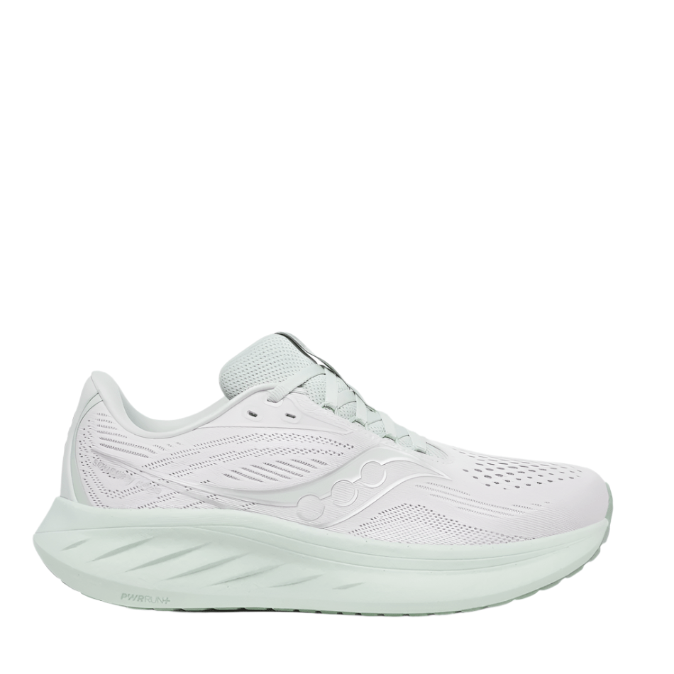 Saucony Women's Ride 18 Running Shoes in Fog/Mist AW25 – Up Running