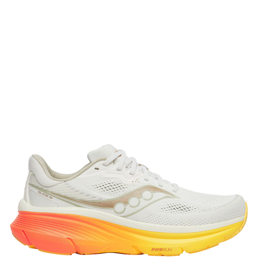 Saucony Men's Guide 19 Running Shoes in Ivory/Fire SS26
