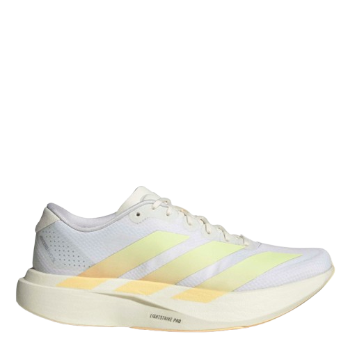 adidas Women's Adizero Evo SL Woven Running Shoes in FTWR White/Ice Tangerine/Off White AW26
