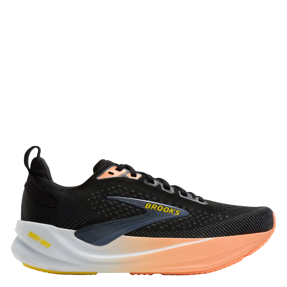 Brooks Women's Ghost Max 4 Running Shoes in Black/Folkstone/Cyber Peach AW26