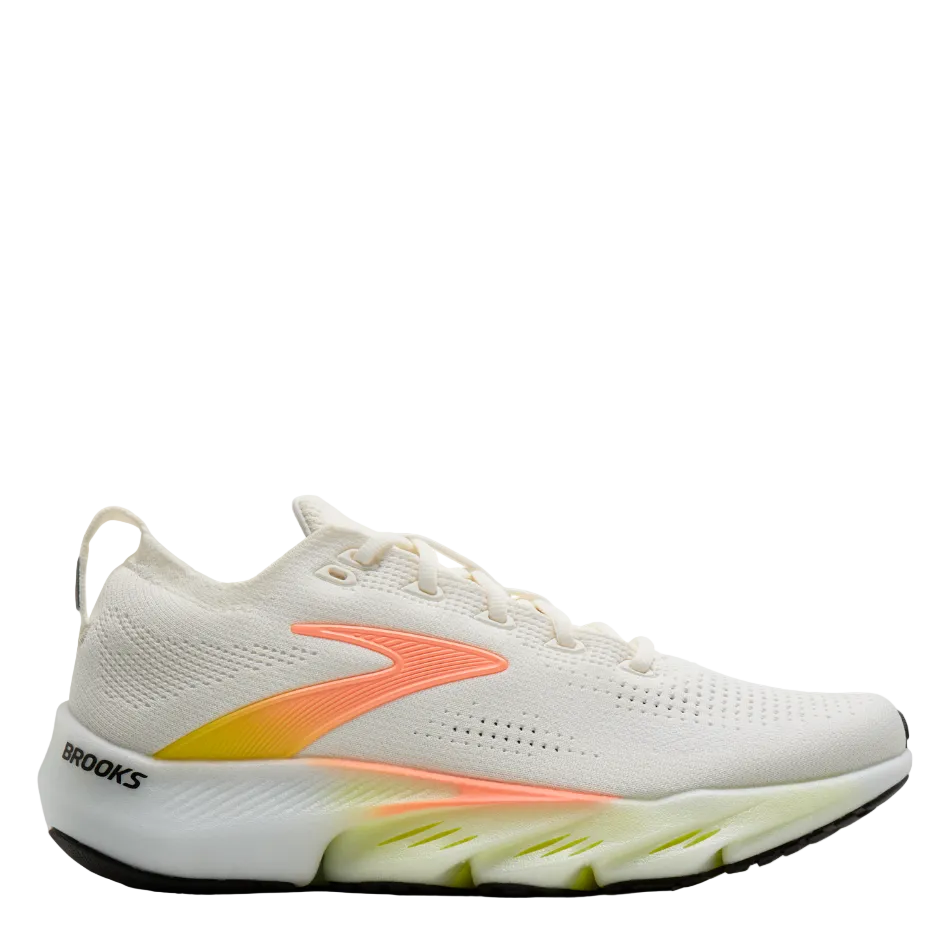 Brooks Women's Glycerin Flex Running Shoes in White/Peach/Nightlife AW26