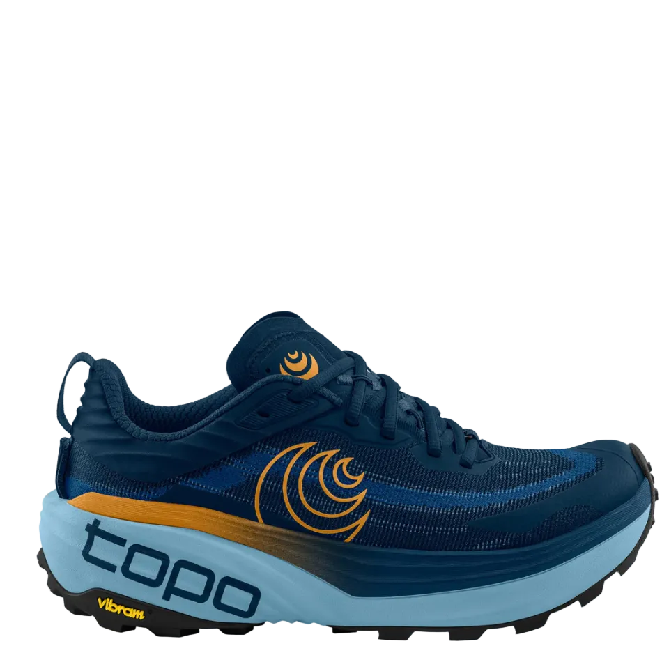 Topo Men's Vista Running Shoes in Navy/Orange SS26