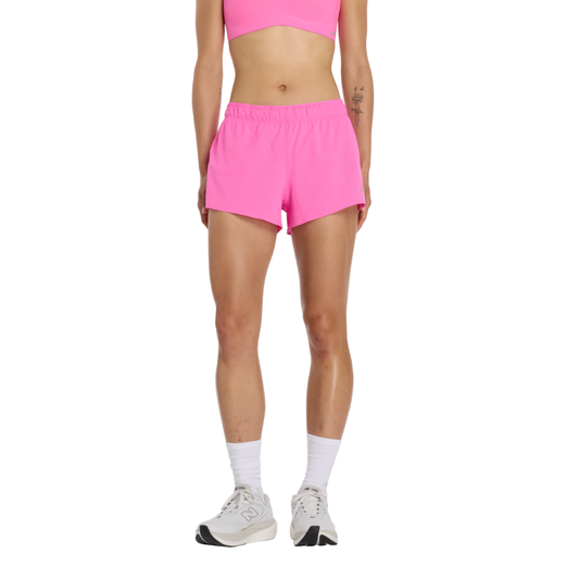 New Balance Women's RC Short 3" in Pink Heat SS26