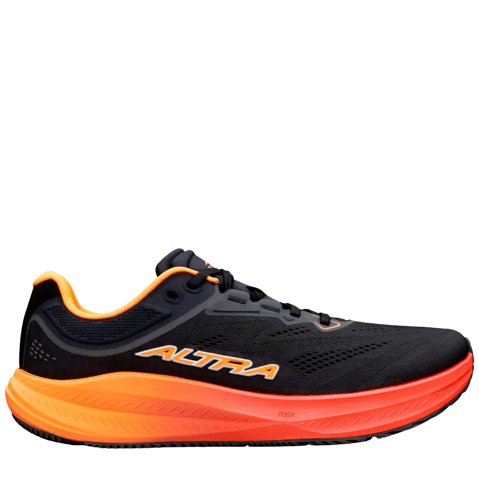 Altra Men's Torin 9 Running Shoes in Black/Orange Pop/Fiery Coral AW26