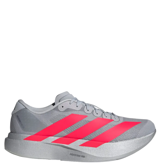 adidas Men's adizero Evo SL Running Shoes in Silver Met./Lucid Red/Iron Met. AW26