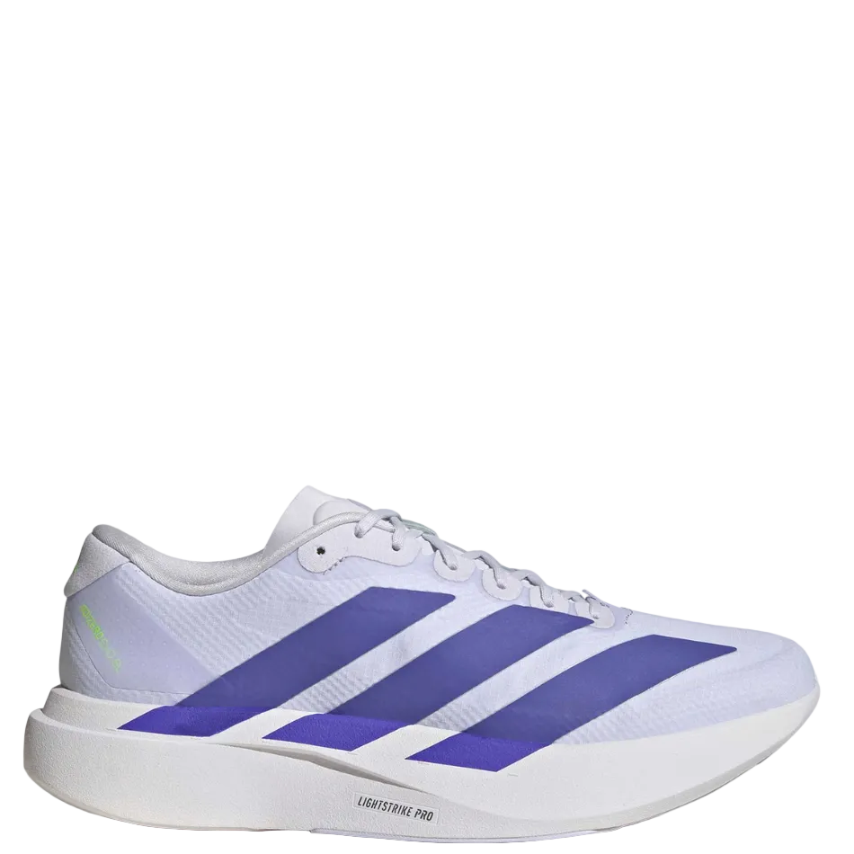 adidas Men's adizero Evo SL Woven Running Shoes in Frozen Purple/Solar Purple/Equipment Green AW26