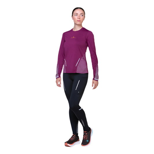 Ronhill Women's Tech Reflect Tight in Black/Reflect AW25