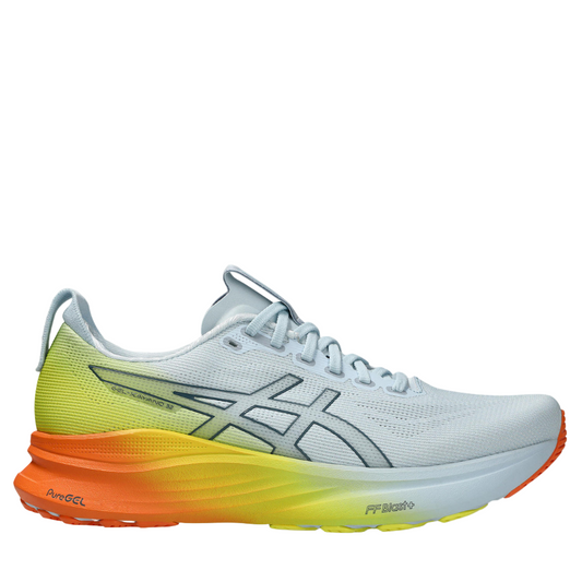 ASICS Men's GEL-KAYANO 32 Sunny Sizzle Running Shoes in Sky/Lemon Spark SS26