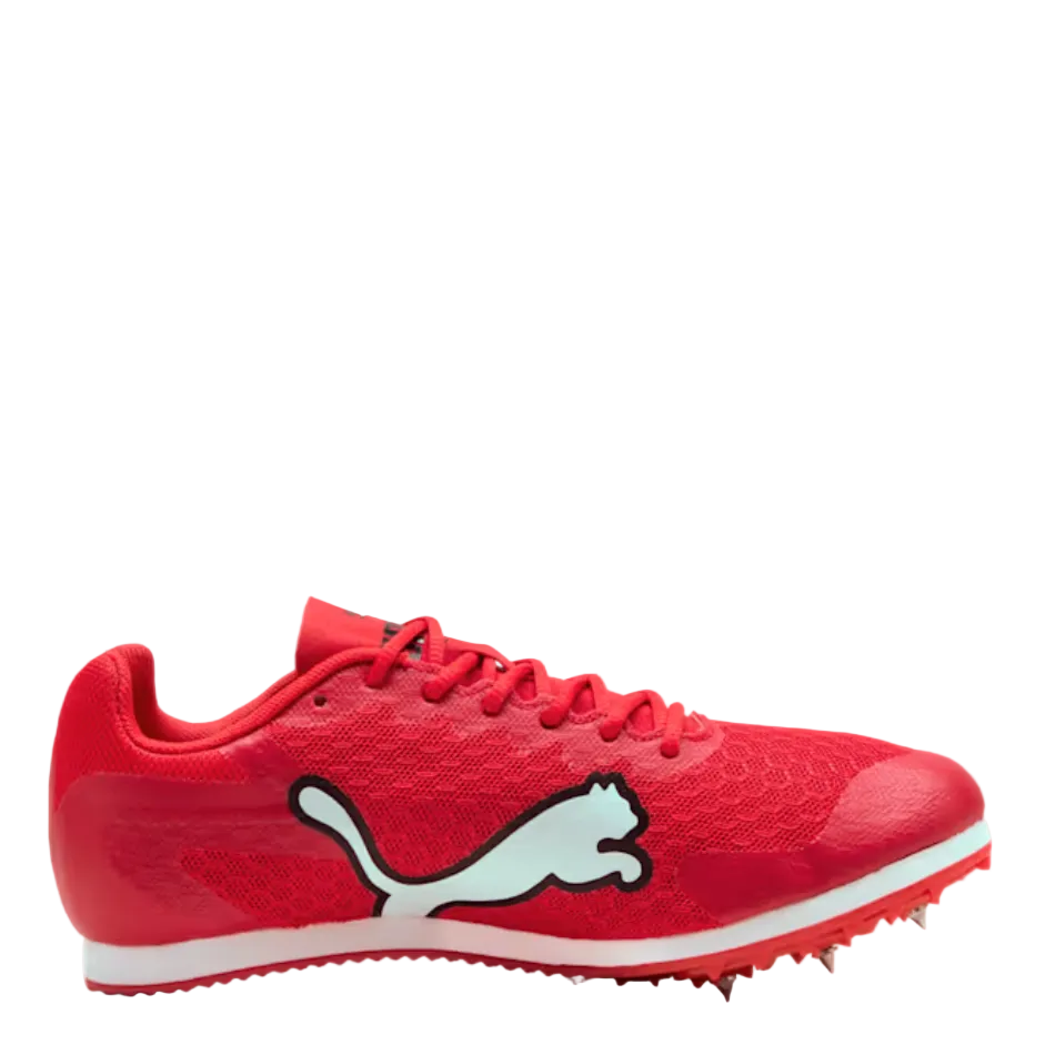 PUMA Junior evoSPEED Star 9 Running Spikes in For All Time Red/PUMA White/PUMA Black SS26